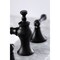 Kingston Brass KC7060AL Vintage 8" Widespread Bathroom Faucet, Matte Black KC7060AL - alternate 2